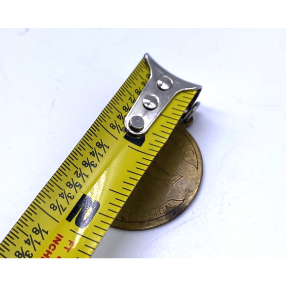 Nursing The Noblest Profession Medallion Gold Tone Metal Brass Vintage Medal - Picture 6 of 6